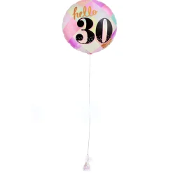 New Hello 30th Birthday Balloon & Lindt Chocolates 30Th Birthday|Helium Balloons