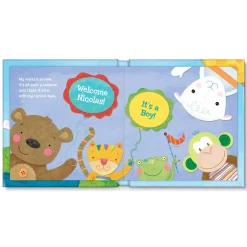 Kids Card Factory Hello World! Personalised Blue Storybook