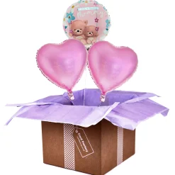 Card Factory Hugs Bear Mummy Balloon Bouquet - DELIVERED INFLATED!
