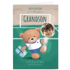Kids Card Factory Hugs Bear Photo Birthday Card - Champion