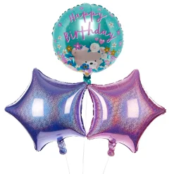 Kids Card Factory Hugs Happy Birthday Balloon Bouquet - DELIVERED INFLATED!