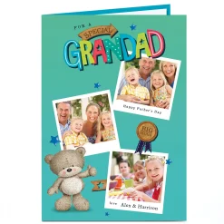 Clearance Hugs Multi Photo Father's Day Card - Special Grandad Father's Day|Photo