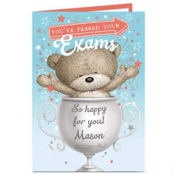 Best Hugs Personalised Card - You've Passed Your Exams Congratulations