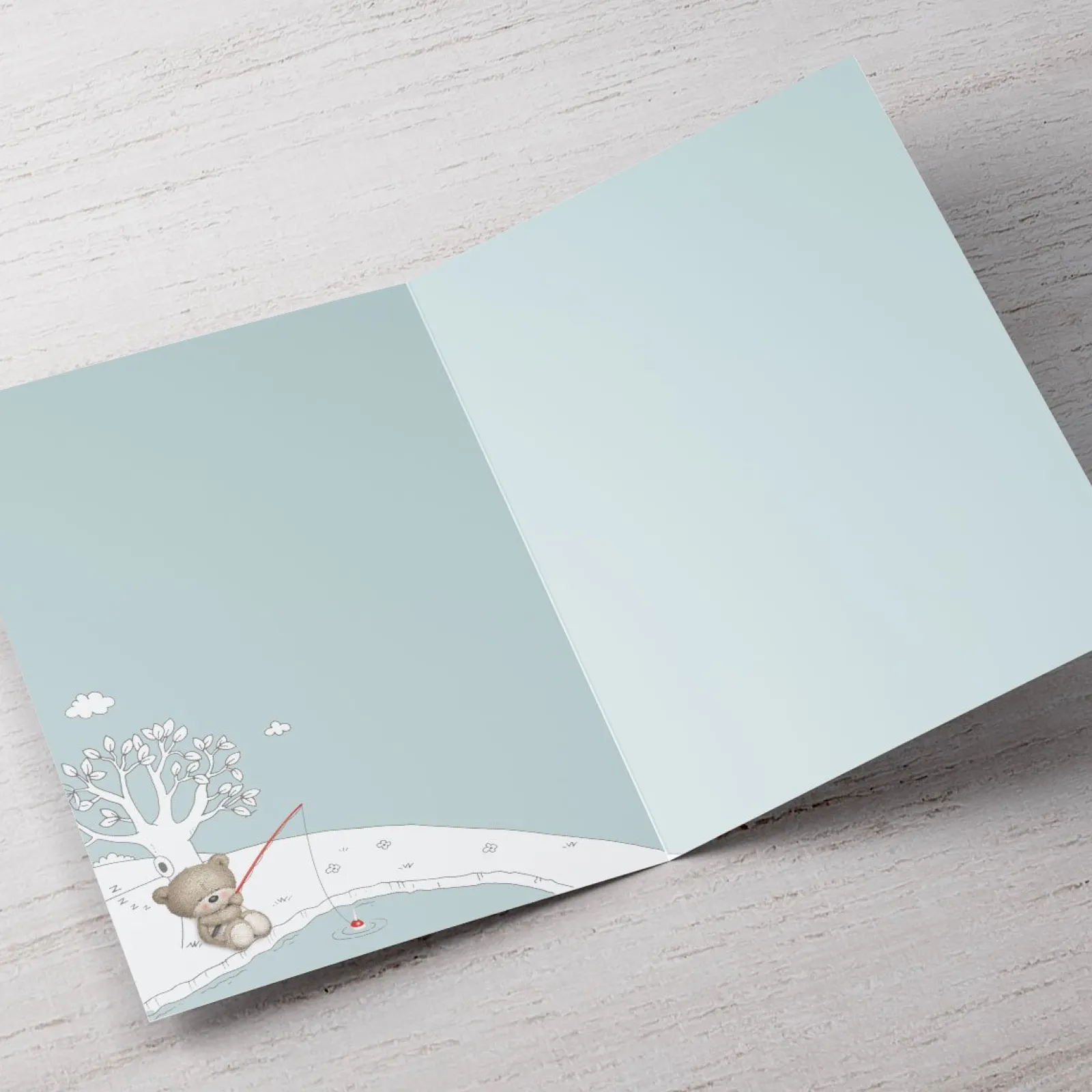 Hot Hugs Personalised Father's Day Card - Fishing Bears Daddy Father's Day