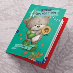 Clearance Hugs Personalised Father's Day Card - Big Hugs Father's Day