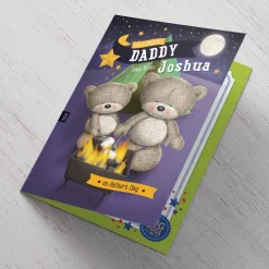Card Factory Hugs Personalised Father's Day Card - Campfire Daddy