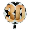 Best 18-Inch Black, White & Gold 30th Birthday Foil Helium Balloon 30Th Birthday|Balloons For Him