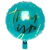Online 18-Inch Blue & Gold Thank You Foil Helium Balloon Balloons For Him|Balloons For Her