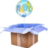 Kids Card Factory 22-Inch Bubble Balloon - Baby Boy - DELIVERED INFLATED!