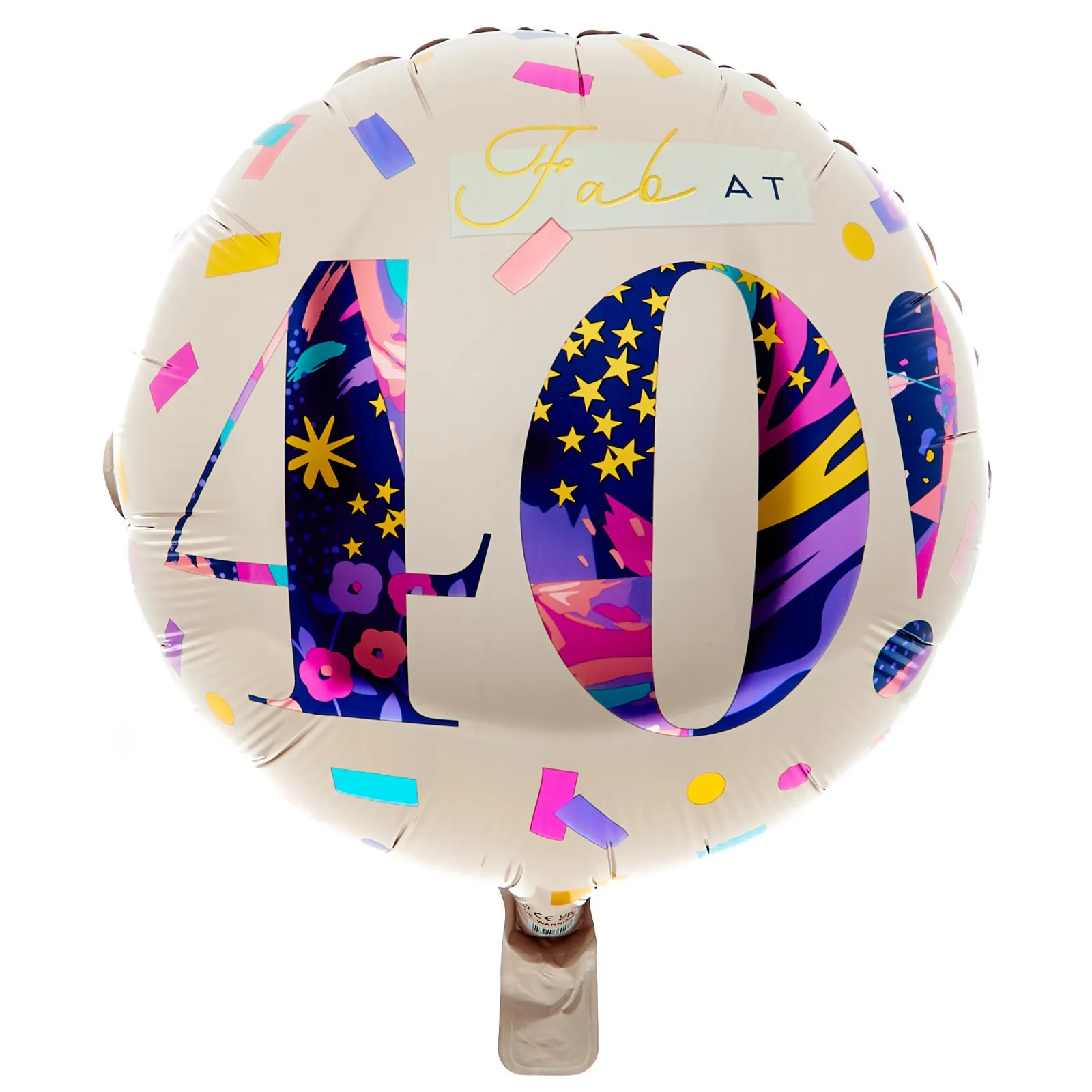 18-Inch Fab At 40 Foil Helium Balloon 40Th Birthday|Birthday Party