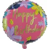 Outlet 18-Inch Floral Happy Birthday Foil Helium Balloon Birthday Party|Balloons For Her