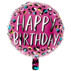 Best 18-Inch Happy Birthday Leopard Print Foil Helium Balloon Kids Birthday Party|Balloons For Kids