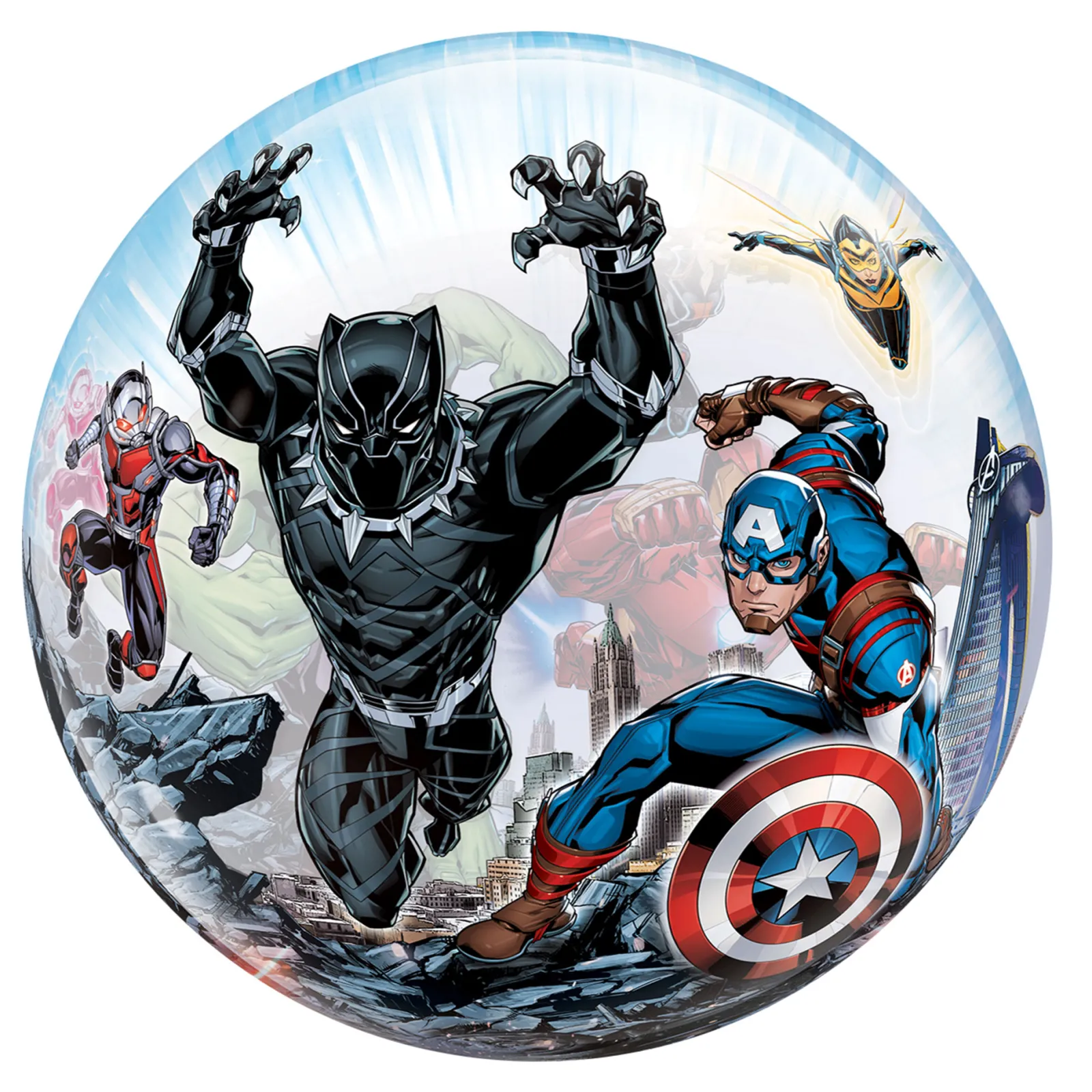 Sale 22-Inch Marvel Avengers Bubble Balloon - DELIVERED INFLATED! Kids Balloons For Kids|Balloons For Him