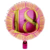 Clearance 18-Inch Pink & Gold 18 Birthday Foil Helium Balloon 18Th Birthday|Birthday Party