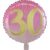 Card Factory 18-Inch Pink & Gold 30th Birthday Foil Helium Balloon