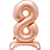 Kids Card Factory 30-Inch Rose Gold Air-Fill Standing Number 8 Table Balloon
