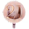 Card Factory 18-Inch Rose Gold 21st Birthday Foil Helium Balloon