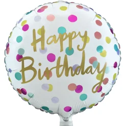 Sale 18-Inch Spotty Happy Birthday Foil Helium Balloon Birthday Party|Balloons For Her