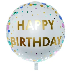New 31-Inch Spotty Happy Birthday Foil Helium Balloon With Stickers Balloons For Him|Balloons For Her