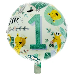 18-Inch 1st Birthday Jungle Foil Helium Balloon Kids 1St Birthday|Birthday Party