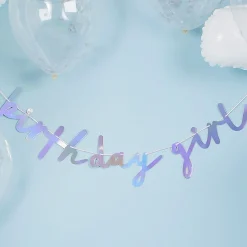 Card Factory Iridescent Birthday Girl Card Banner