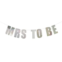 Card Factory Iridescent 'Mrs to Be' Card Banner 2m