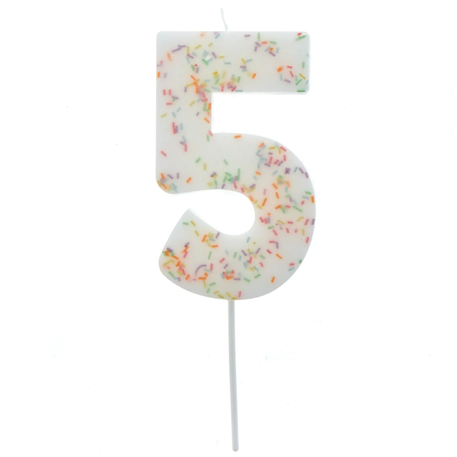 Hot Jumbo Number '5' Sprinkle Candle Cake Candles|Birthday Party