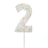 Jumbo Number '2' Sprinkle Candle Cake Candles|Birthday Party