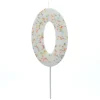 Card Factory Jumbo Number '0' Sprinkle Candle