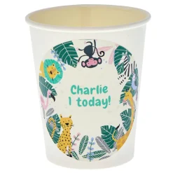 Card Factory Jungle Animals Personalised Party Cup
