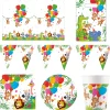 Discount Jungle Balloons Party Tableware & Decorations Bundle - 16 Guests Tableware|Birthday Party