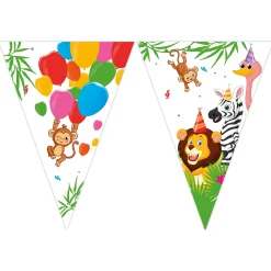 Discount Jungle Balloons Party Tableware & Decorations Bundle - 16 Guests Tableware|Birthday Party