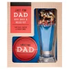 Card Factory Just For Dad Pint Glass, Coaster & Savoury Snack Set