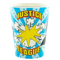 Card Factory Justice League Party Tableware & Decorations Bundle - 16 Guests