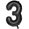 Best Large 34-Inch Black Foil Helium Number 3 Balloon - Delivered Inflated Anniversary Party|Balloons For Him