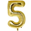 Discount Large 34-Inch Gold Number 5 Foil Helium Balloon (Uninflated) Kids 50Th Birthday|Birthday Party