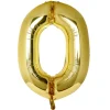 Best Large 34-Inch Gold Number 0 Foil Helium Balloon (Uninflated) Kids 100Th Birthday|90Th Birthday