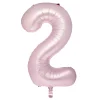Card Factory Large 34-Inch Pale Pink Foil Helium Number 2 Balloon - Delivered Inflated