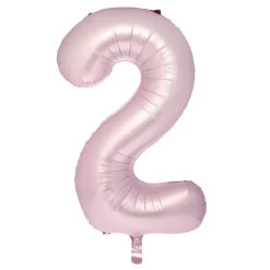 Card Factory Large 34-Inch Pale Pink Foil Helium Number 2 Balloon - Delivered Inflated