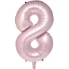 Card Factory Large 34-Inch Pale Pink Foil Helium Number 8 Balloon - Uninflated
