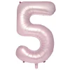 Discount Large 34-Inch Pale Pink Foil Helium Number 5 Balloon - Delivered Inflated Anniversary Party|Number Balloons