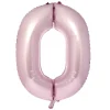 Card Factory Large 34-Inch Pale Pink Foil Helium Number 0 Balloon - Delivered Inflated