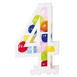 Card Factory Large Number 4 Balloon Stand