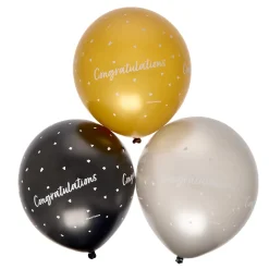 Card Factory Latex Congratulations Balloons - Pack of 6