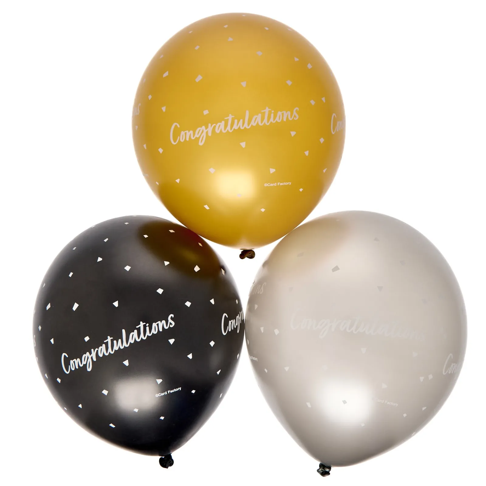 Card Factory Latex Congratulations Balloons - Pack of 6