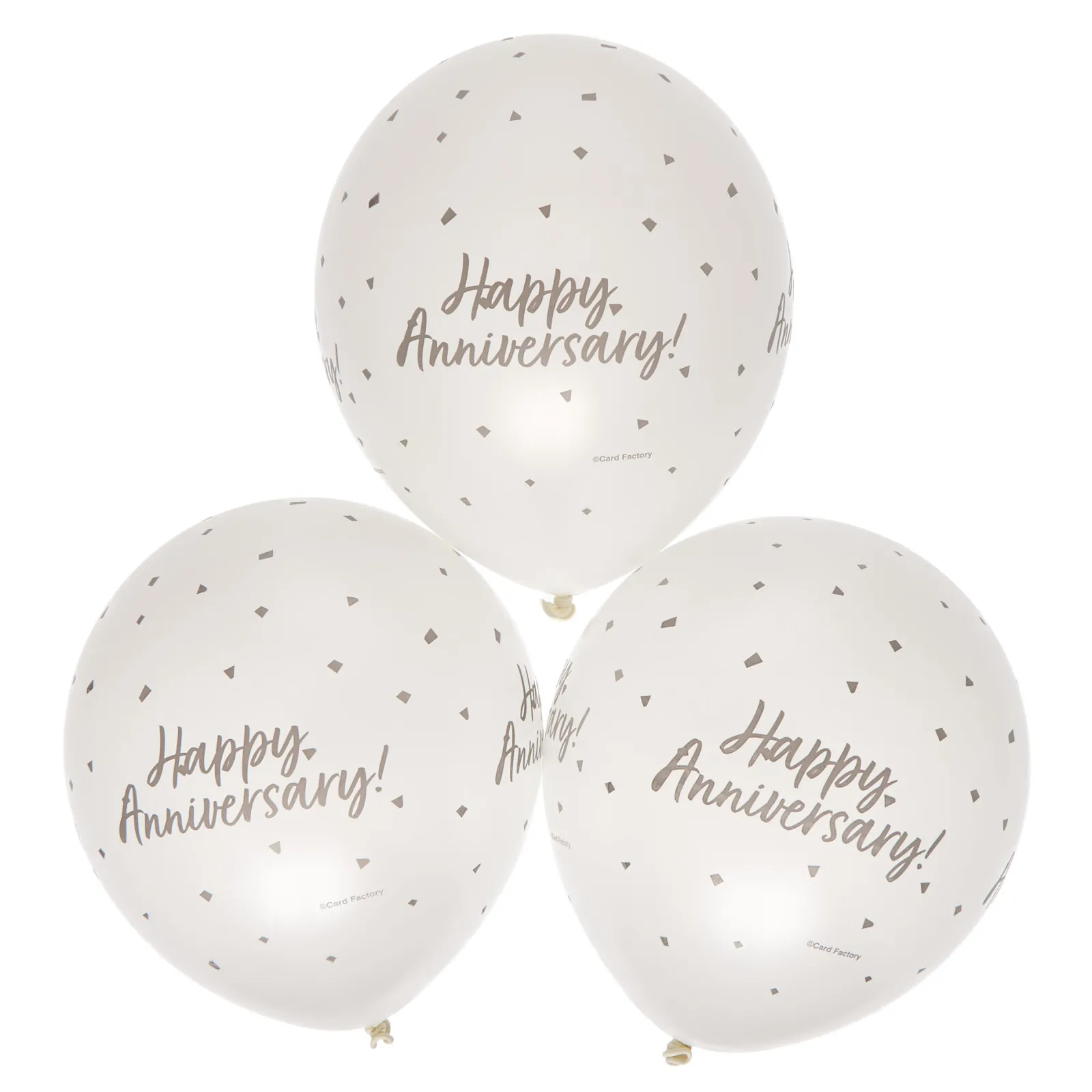 Card Factory Latex Happy Anniversary Balloons - Pack of 6