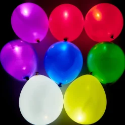 Latex Illooms Assorted Colours Light-Up Balloons - Pack of 15 Kids Balloons For Kids|Balloons For Him
