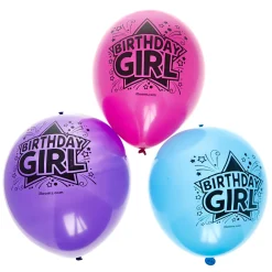 Discount Latex Illooms Birthday Girl Light-Up Balloons - Pack of 5 Kids Birthday Party|Balloons For Kids