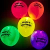 Clearance Latex Illooms Happy Birthday Light-Up Balloons - Pack of 5 Kids Birthday Party|Balloons For Kids