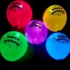Kids Card Factory Latex Illooms Happy Birthday Light-Up Balloons - Pack of 15